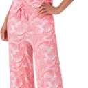 Tommy Bahama - Women's Pajama Set, Short Sleeve T Shirt with Cropped Pants for Sleep or Lounge (M)