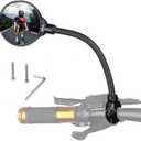 Bike Mirror Rotatable And Adjustable Wide Angle Rear View Shockproof Convex Mirror Universal For Bike Bicycle