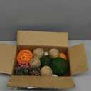 24 Pcs Decorative Balls, Wicker Balls, Moss Balls, Rattan Balls, Decorative Green Balls for Wicker Rattan Balls Set Vase Bowl Filler for Home Garden Wedding Party Decor