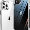 ONES for iPhone 12/12 Pro Slim Case Clear, [PC + TPU Hybrid][Military-Grade Drop Protection][Anti-Yellowing], Shockproof Silicone Hard Cover, Transparent Case (HD Highly Clear)