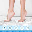 Riakrum 12 Pcs Non Slip Bathtub Stickers, Clear Anti Slip Shower Treads with Strong Suction Cups, Pebble Provides Traction Machine Washable No Residue, Safe(Transparent)