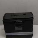Fireproof File Box with Lock, Document Box Storage Organizer, Suitable for Hanging File Folders in Letter Size, Collapsible File Box, Reflective Strip for Fast Find (12.2"*6"*10.2, Black) (Small)