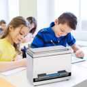Pencil Dispenser for Classroom, Stainless Steel Pen Holder, Silver