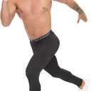 SS COLOR FISH Men Compression Pants Athletic Baselayer Workout Legging Running Tights for Men (Black, XL)