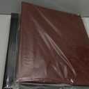 Marspark 2 Pcs Vintage Hardback 3 Ring Binder Professional Leather Binder Organizer Round Rings Holds 200 Sheets with 2 Inner Pockets(1.5 Inch,Brown, Black)