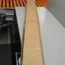 GENIMO Cordless Zebra Blinds for Windows, Dual Layer Roller Window Shades, Sheer or Privacy Light Control for Day and Night, Mini Door Blinds for Home, Office, Easy to Install, White, 65" W X 72" H