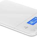 Ozeri Touch III Digital Kitchen Scale with Calorie Counter, 22 lbs (10 kg), White