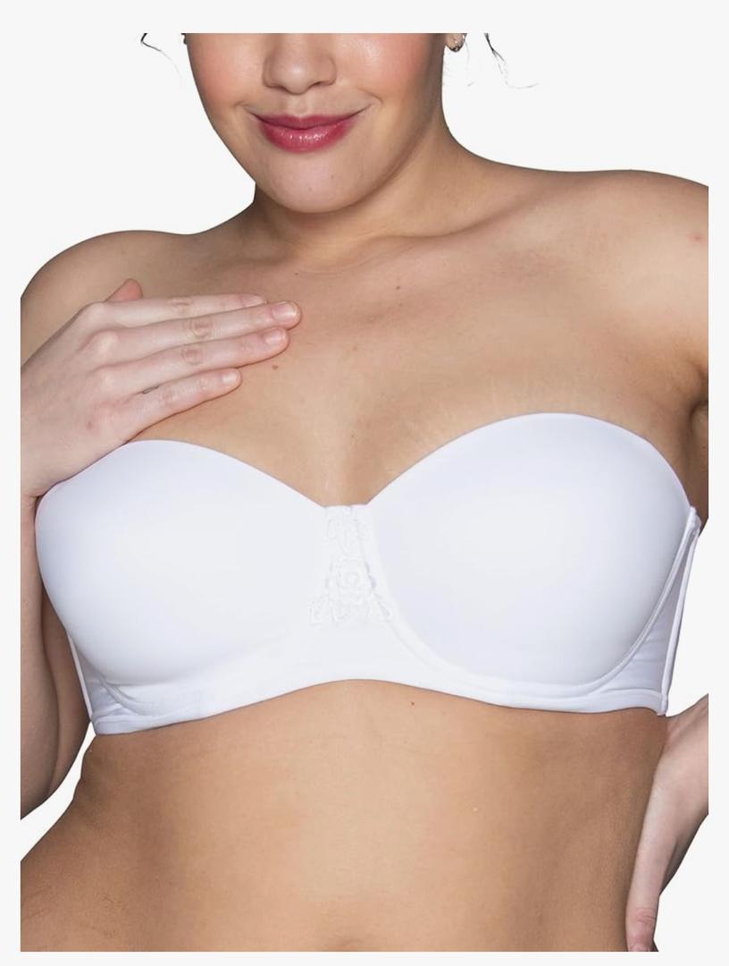 Vanity Fair Womens Beauty Back Smoothing Strapless Bra, 4-Way Stretch Fabric, Lightly Lined Cups Up to HBra 44D