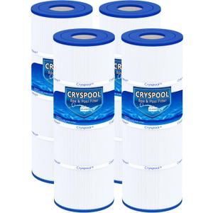 Cryspool 07069 Filter Compatible with Clean & Clear Plus 320, CCP320, PCC80-PAK4, R173573, 817-0081, C-7470, FC-1976, 480 Sq. Ft Pool Filter Cartridge, 4 Pack