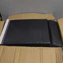 8.5 x 11 Bubble Mailers 50 Pack - Outer Size 9x12 Heavy Duty Black Padded mailer with Self Seal, Waterproof Shipping Envelopes, Bubble Wrap Protection for Ecommerce, Non See Through