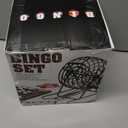 Bingo Game Set with 150 Balls, 8 Metal Bingo Cage with Non-Slip Feet & Storage Bag  Deluxe Bingo Set with 100 Large Print Cards,150 Chips, Master Board for Adults, Seniors & Large Groups