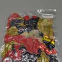 137Pcs Red Black Gold Balloons Garland Arch Kit with Stars - 5 10 12 18 inch Red Black Gold Confetti Latex Balloons for Graduation Hollywood Casino Theme Party Decorations