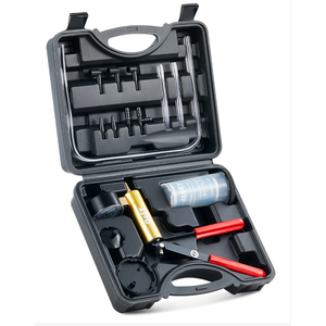 Orion Motor Tech Brake Bleeder Kit with Hand Vacuum Pump and Adapters, Brake Bleeding Kit for Brake Fluid Power Steering Fluid More, Vacuum Brake Bleeder Pump with Pressure Gauge