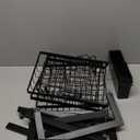 YKLSLH 4 Baskets Over The Sink Dish Drying Rack, Extendable Large Capacity Sink Rack, Metal Drying Rack Saving Space,for Most Sinks (24.8 "-35.4") (Black)