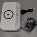 Alarm Clock Speaker Wireless Charger, Digital Alarm Clocks Bedrooms Bluetooth, Alarm Clock Dimmable Light Bedrooms Dual Alarm Snooze Dimmer 12 24H RGB Night Light Bluetooth USB AUX, White