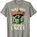 Uncle Funny Shirts Mens Graphic Tees Father Day Uncle Gifts T-Shirt (Gray, S)