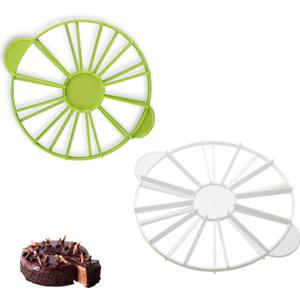 2Pcs Double Sided Cake Portion Marker, 10/12 and 14/16 Slices Round Cake Slice & Pie Slicer Marker Pie Cutters Cake Divider Cheesecake Cutter Baking Tool for 10 Inch Diameter