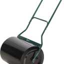 Outsunny 20-Inch Push/Tow Behind Lawn Roller Filled with 16 Gal Water or Sand, Perfect for Flattening Sod in The Garden
