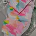 Toddler Baby Girls Summer Floral Dress Kids Puff Sleeve Square Neck Smocked Flowy Sun Dresses 2-8 Years (3# Pastel Paint)