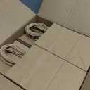 BAG BOX 100 Pcs Small 5.9x3.1x8.25 Inch Brown Kraft Paper Gift Bags with Handles for Bulk Wedding, Party Favors, Grocery, Shopping, Retail Merchandise, Gift Sacks