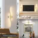 Modern Gold Bathroom Light Fixtures, LED Vanity Light with Remote Control, Bathroom Vanity Light Fixture Over Mirror, Wall Lights for Bedroom, 40.5 inch Wall Sconce Lighting for Home, Living Room
