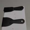 6 Pack Plastic Putty Knife, Durable Plastic Scraper Tool with No-Slip Grip for Spackle, Spreader, Non Scratch and Easy Cleaning Spackle Knife, Putty Knife Set, Black, Missing Parts