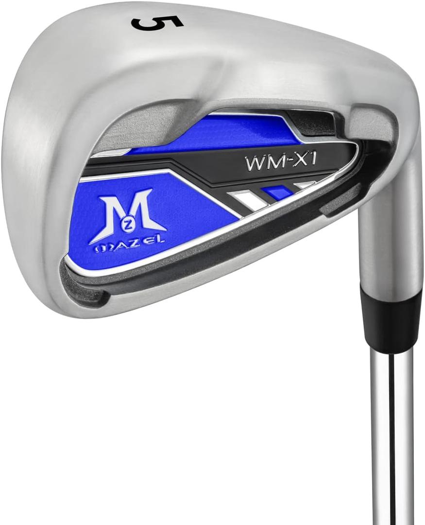 MAZEL WM-X1/2 Individual Men Golf Club Irons 1,2,3,4,5,6,7,8,9,Pitching Wedge,Approach Wedge,Sand Wedge with Graphite/Steel Shafts for Right Handed