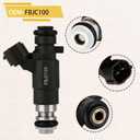 FBJC100 Fuel Injectors, Compatible with/Infiniti G35 QX4 I30 FX35 3.5L V6 2001-2004,Compatible with/Nissan 350Z Pathfinder Maxima 3.5L/3.0L V6 2001-2004, |4 Holes| |Set of 6|,Replace#166005L700,FJ653