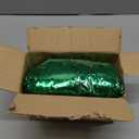 49.2 Feet St. Patrick's Day Tinsel Garland Shamrock Clover Green Tinsel Garland St Patricks Day Decorations Metallic Twist Garland for Irish Party Outdoor Indoor Window Home Tree Decoration