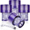 4 Pack Vacuum Filter Replacements for Dyson V10 SV12 Cordless Vacuum Cyclone Animal Absolute Total Clean Cordless Vacuum Cleaner Filter, Dyson Replacement Filters,Replace # DY-969082-01