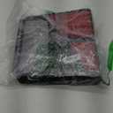 Mead 2 Inch Round Ring Binder, Sewn Fabric, 3 Tab Expanding File, 4 Pockets, Red/Black (29282BJ7)