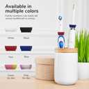 2 x The Drip Dodger Electric Toothbrush Drip Guard (Pack of 2)  Adjustable Silicone Ring to Keep Charging Base Clean  Fits Oral-B, Sonicare & More  Dishwasher-Safe - Stops Paste & Water Mess (Tie-dyed (Two Different Swirls))