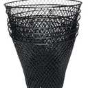 Essentials Wire Mesh Waste Basket (6, Black)