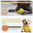 Frozen Treat Dispensing Dog Toy - Interactive Large Chew Toy for Aggressive Chewers, Freezable Fillable Rubber, Reduces Anxiety, Easy to Clean,for Small Medium Large Breeds