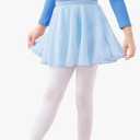 Phoeswan Dance Skirts for Girls (S/L) & Women (XL), Pull on Ballet Chiffon Skirt with Elastic Waistband