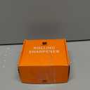 Rolling Knife Sharpener Kit with Diamond & Ceramic Discs, Magnetic Knife Sharpener Roller with 15 & 20 Angle Base, Afilador De Cuchillos