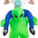 HSCTEK Inflatable Child Alien Costume (4-6 Yrs, Green)