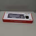 Wireless Keyboard and Mouse Combo with Phone Tablet Holder, Rechargeable Dual-Mode (Bluetooth 5.0 and 3.0 +2.4G) Multi-Device Silent Mouse for Windows, iPad, Tablet, MacOS,iOS,Android (White+Grey)