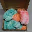 Face Wash Headband and Wristband Set of 2, Microfiber, Green and Orange, for Women, Personal Care Accessories