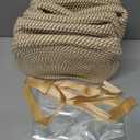 5 Pack Decorative Small Storage Baskets for Shelves, Cotton Rope Woven Basket for Organizing Bathroom, Nursery, Closet, Cabinet, Toys & Socks, Gift Baskets Empty, 11.8"x7.9"x4.7", Khaki