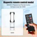 966538-01 Replacement Remote Control for Dyson Fan,Compatible with Dyson AM09 Hot + Cool Heater Tower Fan with Magnetic with Battery