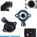 2 PCS Throttle Position Sensor Idle Air Control Valve, Auto Control Valve Sensor Kit, Compatible with Chevrolet, Buick, GMC (Silver & Black)
