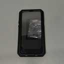 Marrkey for iPhone 13 Pro Max Case,360 Full Body Protective Cover Heavy Duty Shockproof Tough Armour Aluminum Metal Case with Silicone Built-in Screen Protector for iPhone 13 Pro Max 6.7" - Black