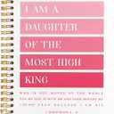 BearCake Pink I am Daughter of the Most High King Christian Notebook Journal, Christian Gifts for Women, Bible Notebooks for Note Taking, Bible Journaling Notebook, Hardcover Spiral Notebook 5.5x8.3