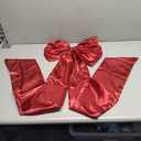 16 x 42 Inches Extra Large Christmas Satin Bows Christmas Tree Topper Decorations Xmas Tree Toppers BowsBows for Home Wreath Wall Backdrop Birthday Wedding Party Decorations(Deep Red)