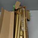 Gold Extra Long Curtain Rod 30 to 240 inch, Heavy Duty Curtain Rods for Windows with Modern End Caps, 1 inch Drapery Rods Set for Outdoor Patio, Adjustable Curtain Rod for Room, Gold