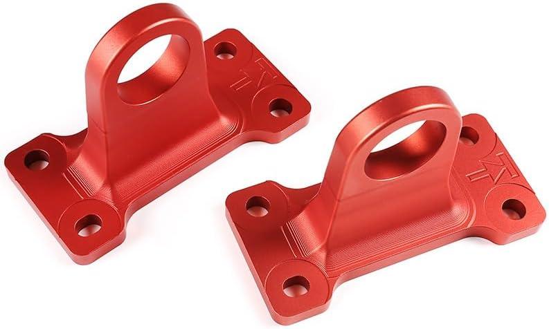 Pair for Land Rover Defender 90 110 Steel Black Red Recovery Loop Trailer Hook Hitches