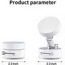 2 x Foldable Vacuum Magnetic car Phone Holder for Magsafe, 360 Rotatable Suction Phone Mount,Car Phone Holder for iPhone (White)