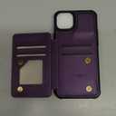 Vinich for iPhone 14 Plus Wallet Case with Card Holder, RFID Blocking Credit Slots Kickstand Shockproof Phone Cover Fit for iPhone 14 Plus 6.7" Purple