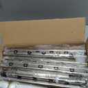 DAOYA Shower Caddy Tension Pole Corner - Stainless Steel Bathroom Organizer White Tension Rod Shower Shelves for Tub(22-114.2 Inch), Renter Friendly